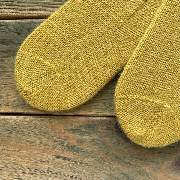 В'язані шкарпетки (колір жовтий) 02246s фото